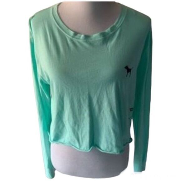 Pink Dog Victoria Secrets Green Long Sleeve Top size L - Picture 6 of 6